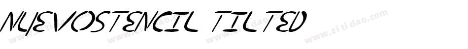 nuevostencil tilted字体转换